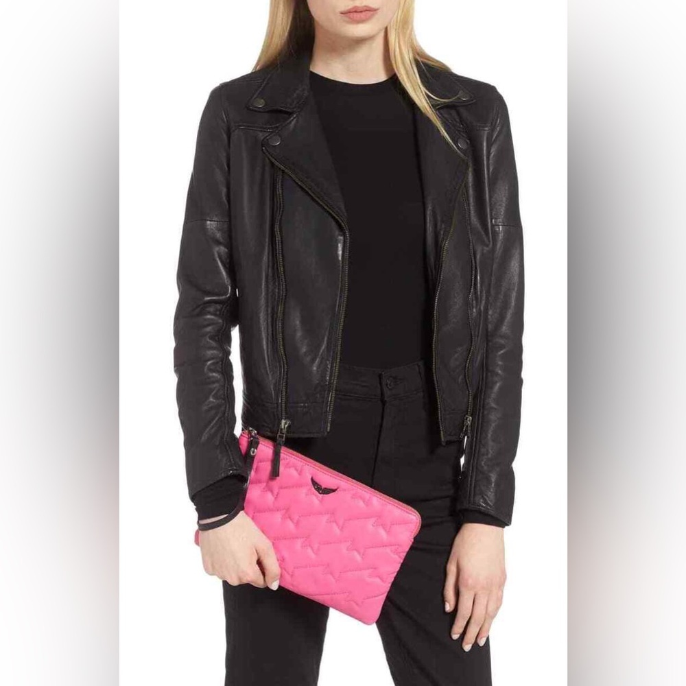 Zadig & Voltaire UMA ZV Quilted purse/wristlet